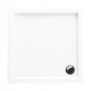 Brodzik do kabiny prysznicowej płaski Ipsilon 80 x 80 cm Sensea