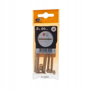 Śruba 5 x 80 mm 6 szt. STANDERS
