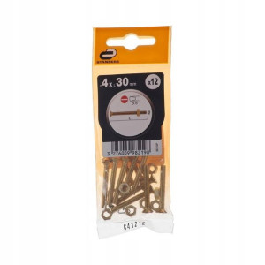 Śruba 4 x 30 mm 12 szt. STANDERS