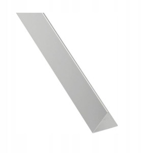 Kątownik aluminiowy 1 m x 30 x 30 mm połysk srebrny STANDERS