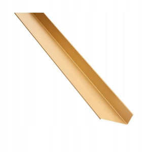 Kątownik aluminiowy 1 m x 23.5 x 19.5 mm połysk mosiądz STANDERS