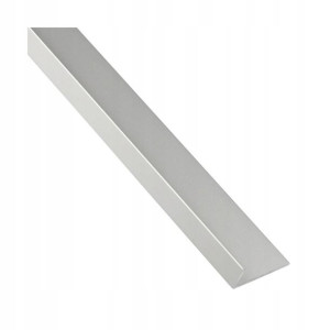Kątownik aluminiowy 1 m x 44 x 24 mm połysk srebrny STANDERS