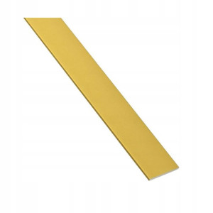 Płaskownik aluminiowy 1 m x 15 x 2 mm anodowany mosiądz mat STANDERS
