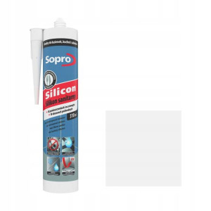 Silikon sanitarny 310 ml Biały SOPRO