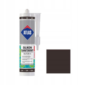 Silikon sanitarny 124 280 ml Wenge ATLAS
