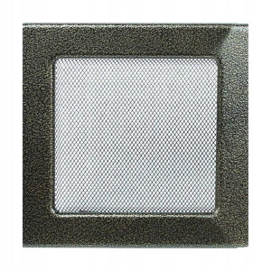 Kratka kominkowa CZARNO-ZŁOTA 17 x 17 cm