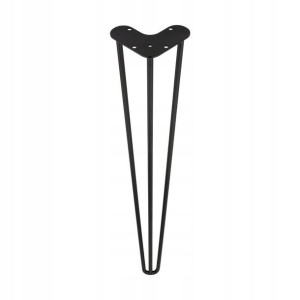 Noga meblowa METALOWA 71 cm CZARNA