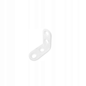 Kątownik do krzeseł 30 x 30 x 15 x 2 mm BIAŁY
