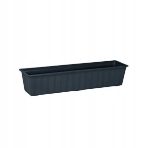Skrzynka balkonowa 60 x 18 cm plastikowa antracytowa AGRO IS600 S433