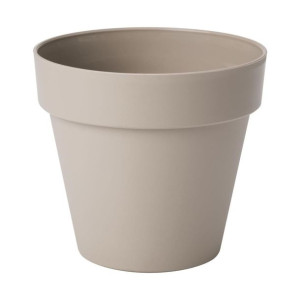 Doniczka plastikowa 14 cm szaro-beżowa IBIZA
