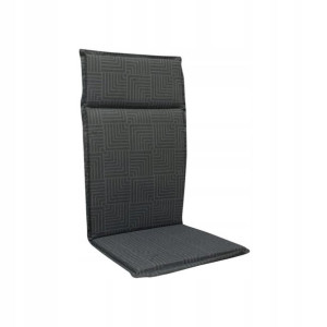 Poduszka na fotel wielopozycyjny CINO 121 x 47 x 4.5 cm antracyt ze wzorem