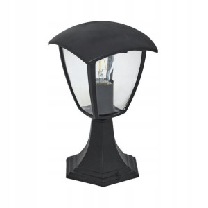 Lampa ogrodowa stojąca FOX IP44 30 cm czarna E27 MILAGRO