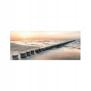 Obraz na szkle Jetty 125 x 50 cm