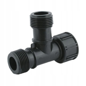 Trójnik do elektrozaworu 2xGZ1"-GW1"