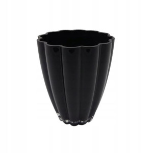 Osłonka do storczyka 14 cm szklana czarna