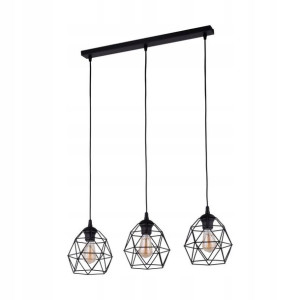 Lampa wisząca GALAXY czarna 3 x E27 TK LIGHTING