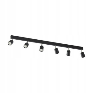 Szyna z 4 reflektorkami TOP NEW czarna 6 x GU10 TK LIGHTING