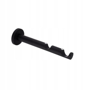 Wspornik do karnisza 25 mm podwójny czarny mat 160 mm INSPIRE