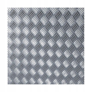 Okleina BLACHA RYFLOWA srebrna 45 x 150 cm imitująca metal