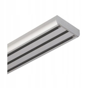 Szyna sufitowa 3-torowa 200 cm srebrna aluminowa MARDOM