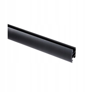 Profil szyna sufitowa 200 cm czarny aluminiowy 20 mm płaski