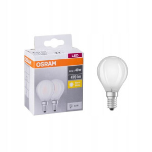 Żarówka LED E14 2 szt. (230 V) 4W 470 lm Ciepła biel OSRAM