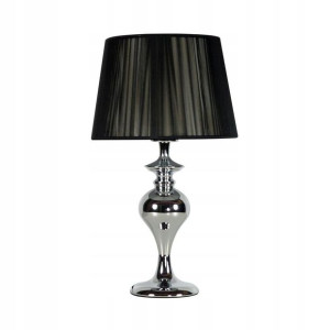 Lampa stołowa GILLENIA czarno-srebrna E27 CANDELLUX