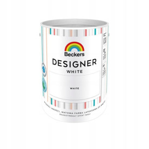 Farba wewnętrzna DESIGNER 5 l Biała BECKERS
