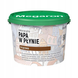 Dekoracyjna papa w płynie UV 811 Brązowa 3l. MEGARON