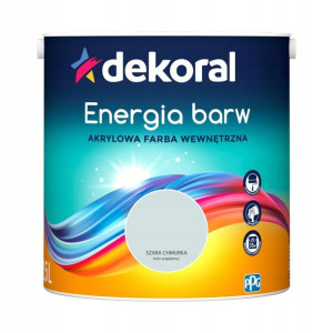 Farba wewnętrzna ENERGIA BARW 2.5 l Szara Chmurka DEKORAL