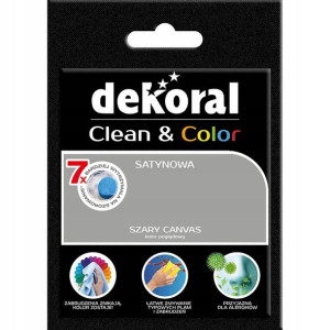 Dekoral Tester farby Clean Color szary canvas