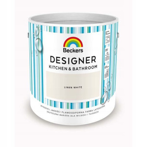 Beckers Emulsja Designer Kitchen&Bathroom Linen White 2,5 l