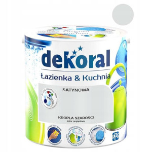 Dekoral Emulsja Łazienka & Kuchnia kropla szarości 2,5 l