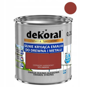 Dekoral Emalia Emakol Strong czerwony karminowy 200 ml