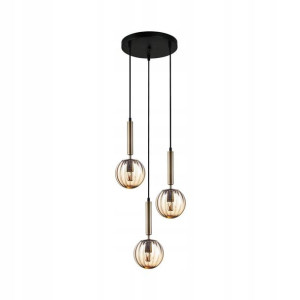 Lampa wisząca Ravena złoto-różowa E27 Italux