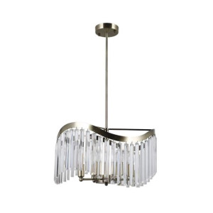 Lampa wisząca Sabriga srebrna patyna 6 x E14 Italux