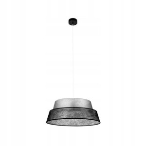 Lampa wisząca Nevoa srebrno-czarna E27 Spot-Light