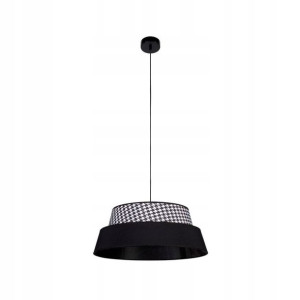 Lampa wisząca Preto Pepito czarna w pepitkę E27 Spot-Light