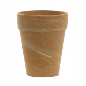 Doniczka gliniana 21 cm beżowa PROSTA XL CERMAX