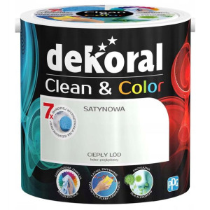 Dekoral Emulsja Clean & Color ciepły lód 2,5 l