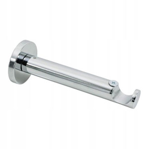 Wspornik karnisza prosty pojedynczy chrom 19 mm