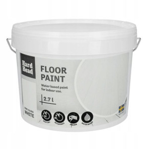 Farba do podlóg biała 2,7l