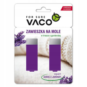VACO Zawieszka na mole żelowa do szafy lawendowa 2 szt.