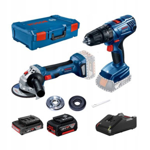 Bosch Professional Zestaw narzędzi akumulatorowych GWS 180-LI/GSB 180-LI/GA