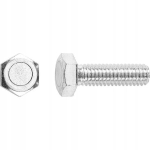 Lux-Tools Śruba pełny gwint stal nierdzewna 8x40mm 10szt.