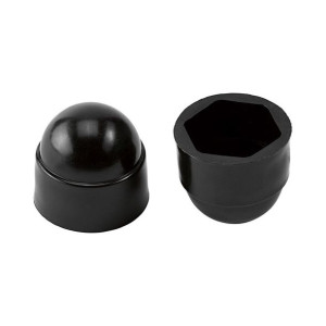 Lux-Tools Nakrętka kołpakowa czarna M6 8szt.
