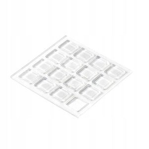 Hettich Odbojniki meblowe przeźroczyste 10x10x2mm 16szt