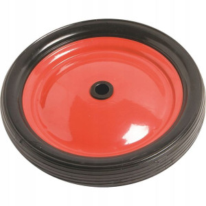 Koło lekkie felga metalowa profil rowkowany śr. 180 mm 20 kg czerwono-czarn