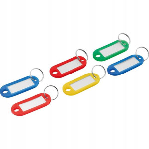 LUX-TOOLS Zawieszka do kluczy okienko kolor mix 6szt