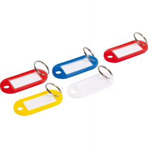 LUX-TOOLS Zawieszka do kluczy. okienko kolor mix 5szt